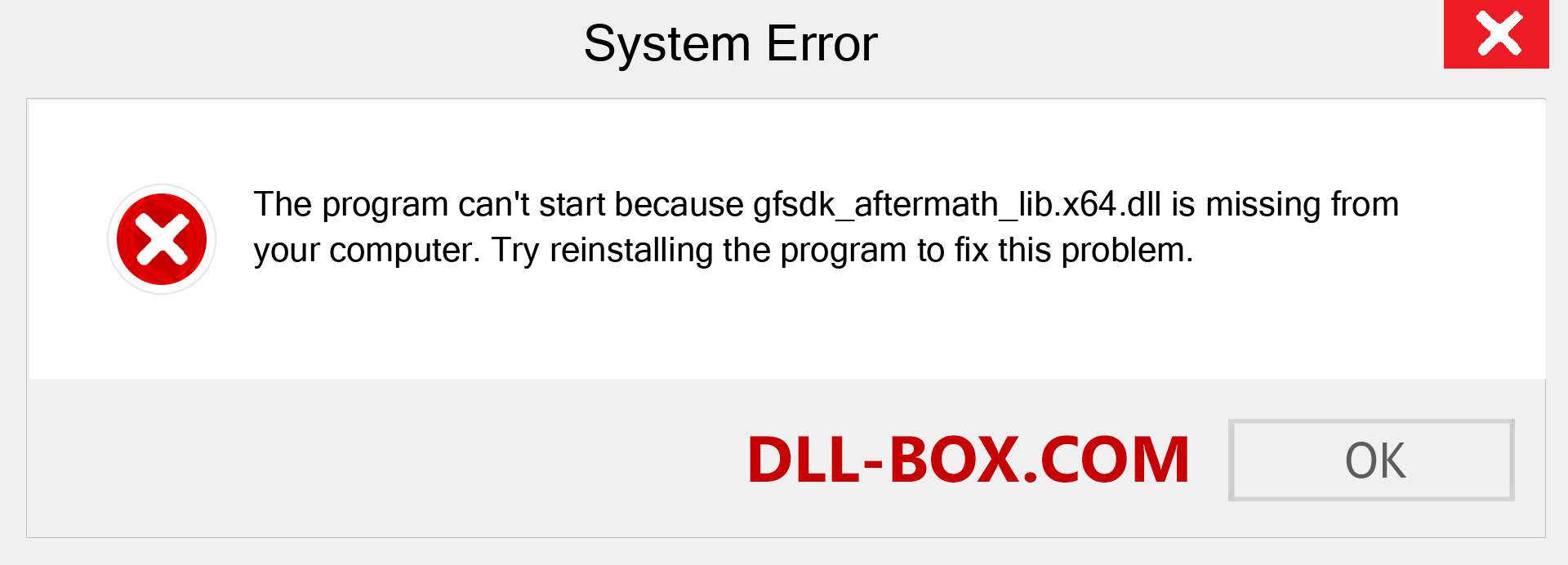  gfsdk_aftermath_lib.x64.dll file is missing?. Download for Windows 7, 8, 10 - Fix  gfsdk_aftermath_lib.x64 dll Missing Error on Windows, photos, images